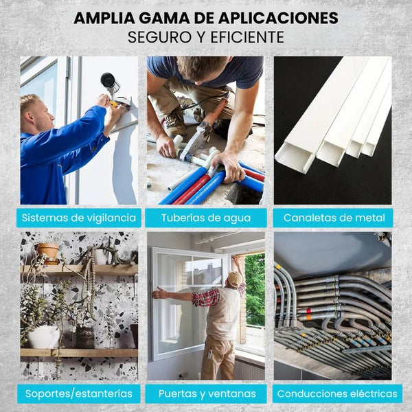 🔨 FixMaster Pro™ | Pistola de Clavos con Accesorios | Fijación Profesional al Instante 🔥Color: Azul
