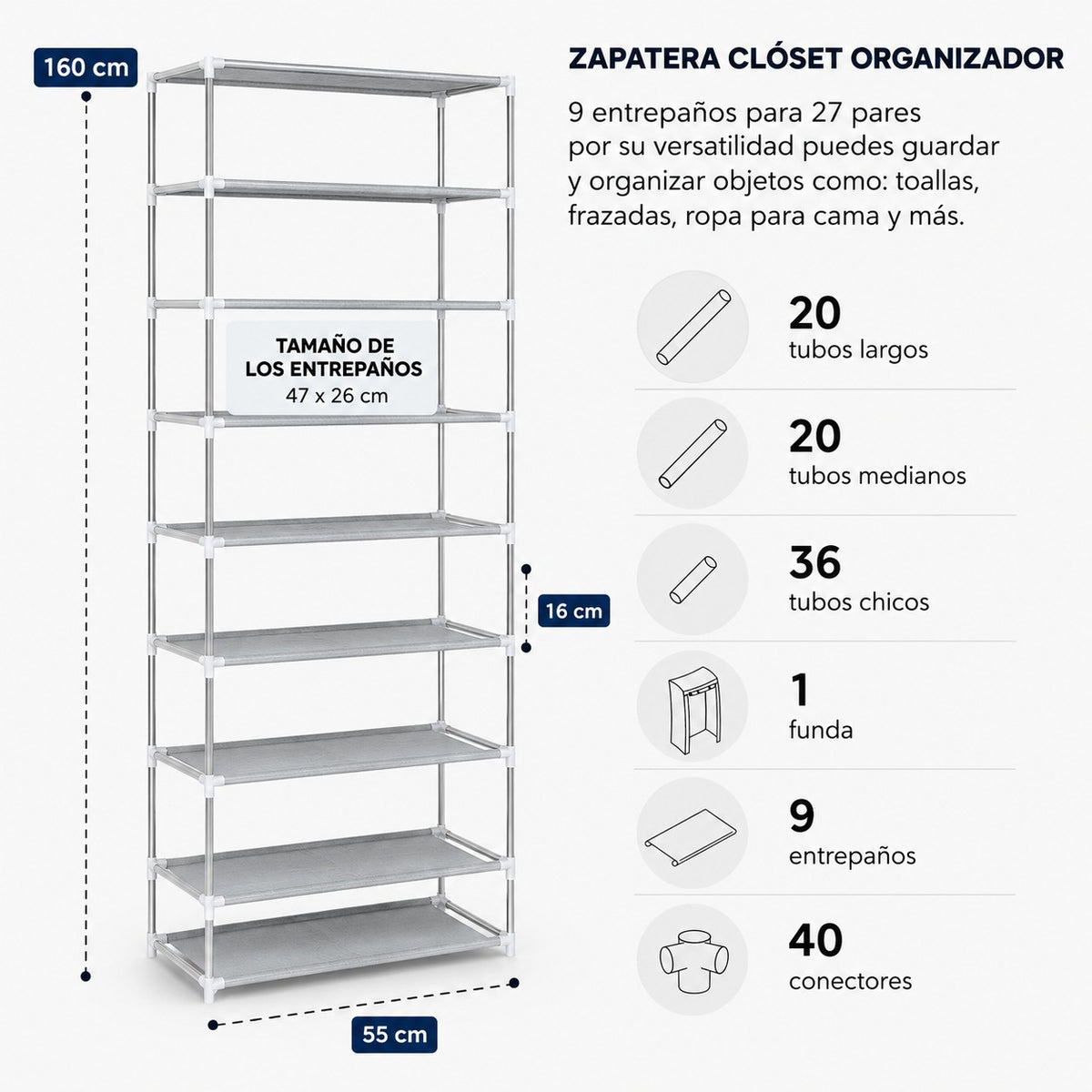 StepClean Organizador de Zapatos + Guía de Cuidado de Calzado (Regalo) — Envío Gratis🔥
