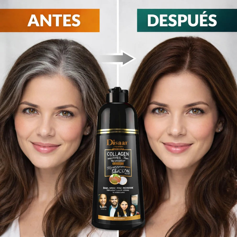 Rejuvenece tu cabello al instante Shampoo cubridor de cana. 100ml🔥 (NEGRO)