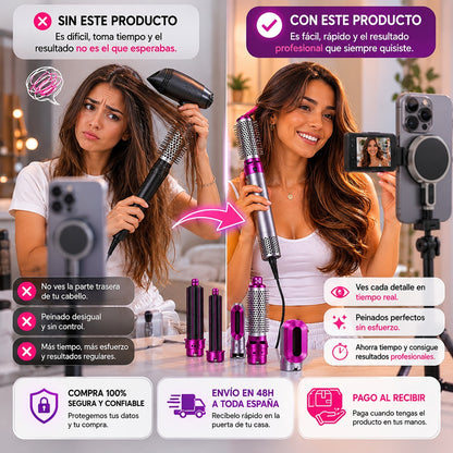 Cepillo 5en1 LummiAir: estilizador🔥 Tecnología de Nivel Profesional