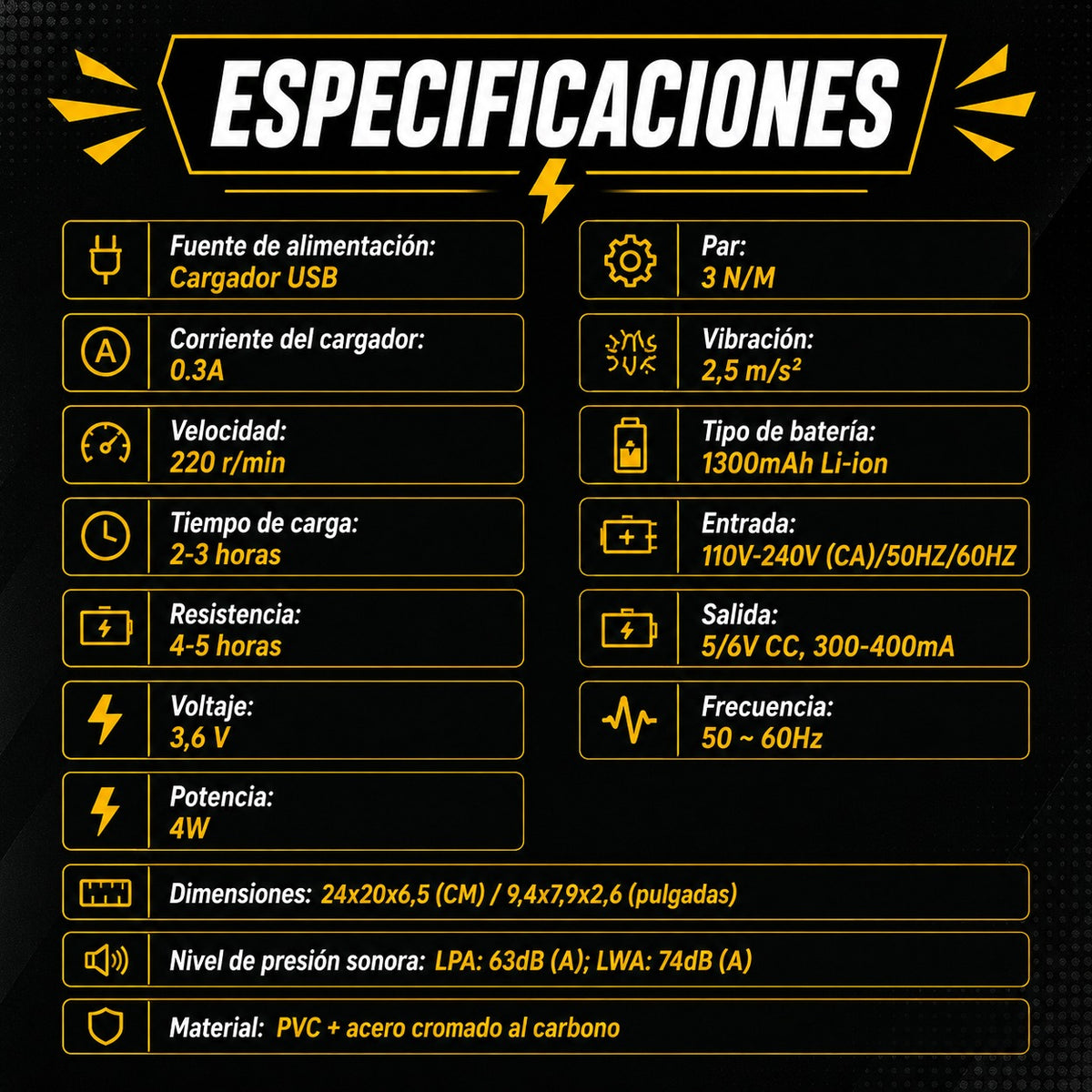 🔧 Kit ProTorque™ Destornillador Eléctrico — Potencia y Precisión | 🔥 Black Friday