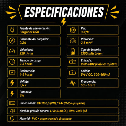 🔧 Kit ProTorque™ Destornillador Eléctrico — Potencia y Precisión | 🔥 Black Friday