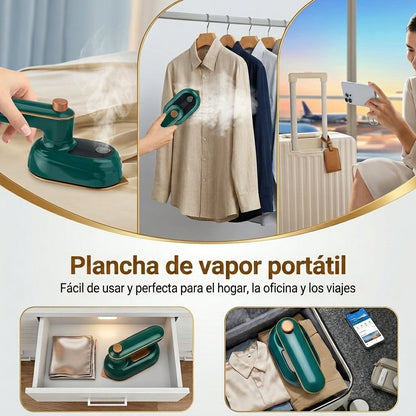 Pro Mini Plancha de Vapor — Ropa impecable en 20 segundos sin sacar la tabla🔥
