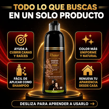 Rejuvenece tu cabello al instante Shampoo cubridor de cana. 100ml🔥 (NEGRO)