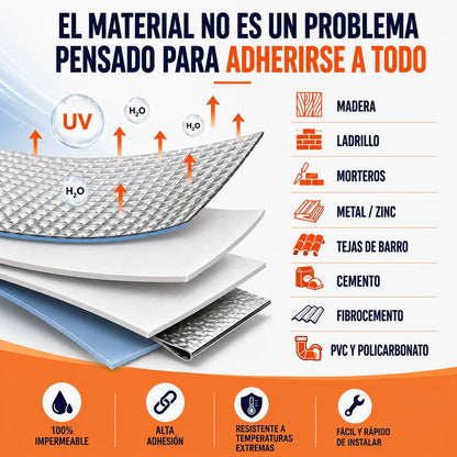 📏STANTEK® Ultra Cinta de Sellado 10cm*5m — detén cualquier fuga al instante y ahorra miles en reparaciones🔥