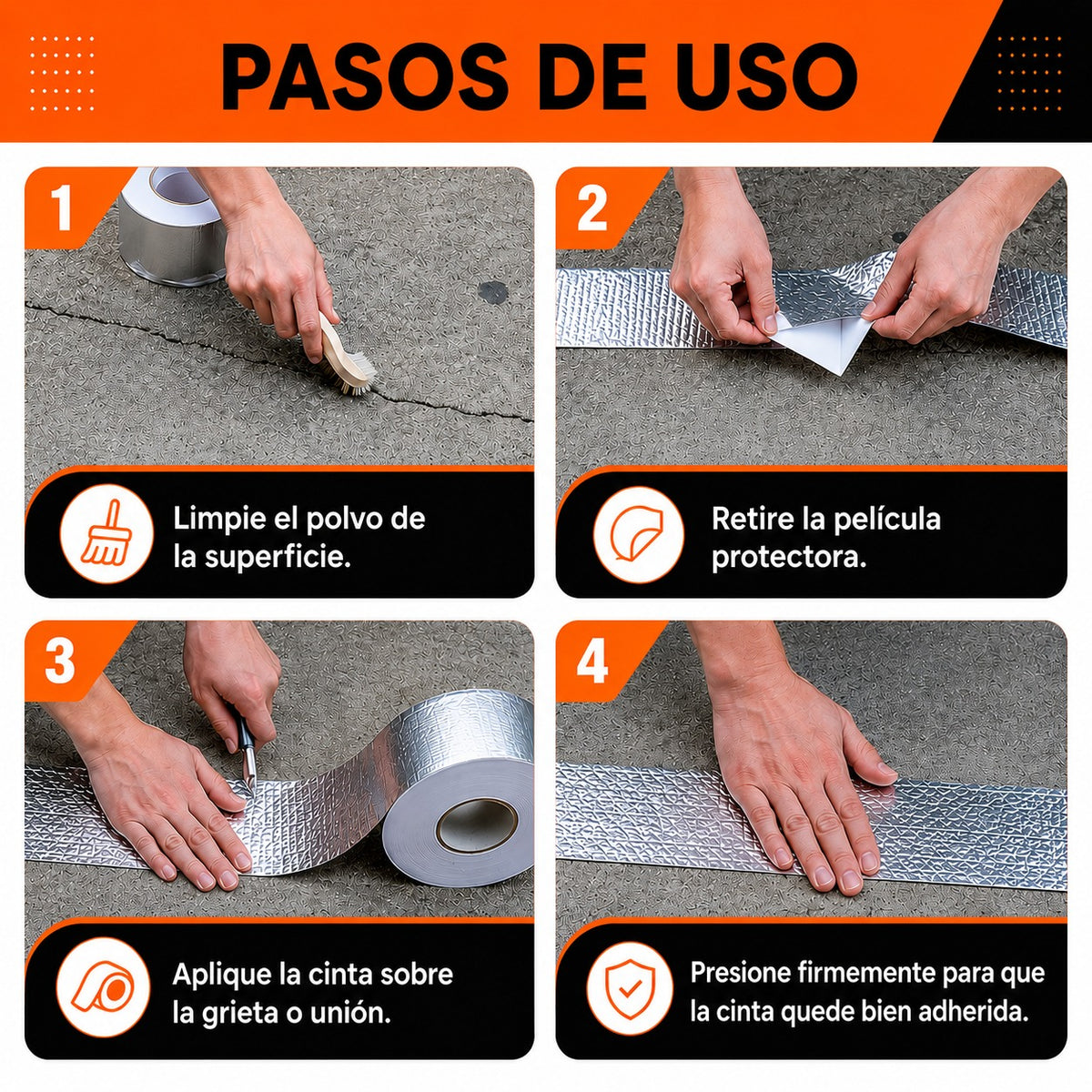 📏STANTEK® Ultra Cinta de Sellado 10cm*5m — detén cualquier fuga al instante y ahorra miles en reparaciones🔥