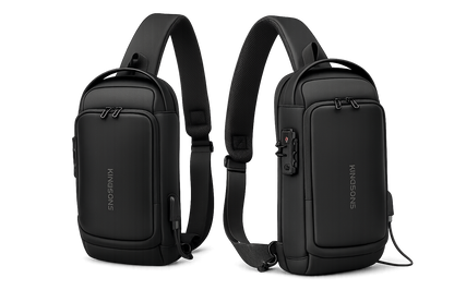 🎒 BOLSO ANTIRROBO KINGSONS PRO | Mochila Cruzada Premium con Puerto USB + Candado TSA + Compartimentos Inteligentes + Cable de Carga USB + Correa Ajustable 🔥