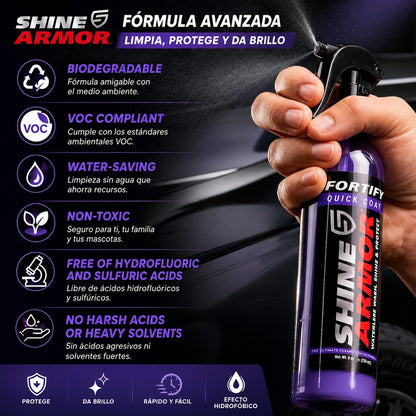 🏆Spray de revestimiento cerámica 3 en 1 (235ml) Para limpiar, proteger y dar brillo en un solo paso.🔥