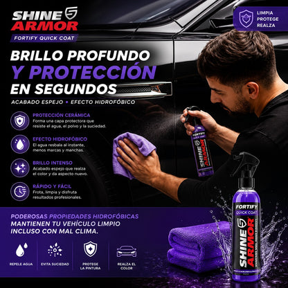 🏆Spray de revestimiento cerámica 3 en 1 (235ml) Para limpiar, proteger y dar brillo en un solo paso.🔥