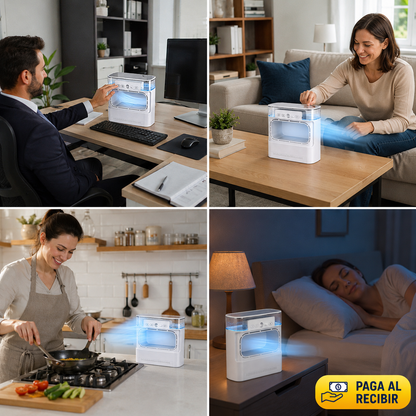 ❄️ Mini Aire Acondicionado Portátil Sin Aspas – Enfriador de Aire Inteligente + Cable USB + Depósito de Agua Integrado 🔥