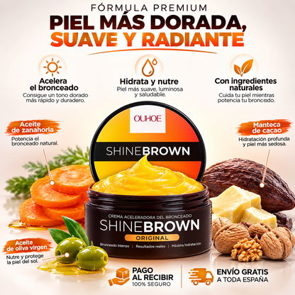☀️BronzeMax Shine Brown Ultra — El secreto de las famosas para un color chocolate sin quemarse🔥