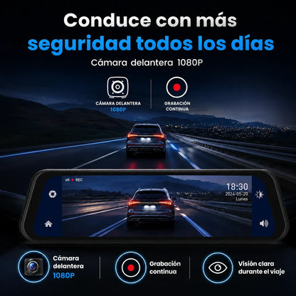 🚗VisionPro Cámara Retrovisor HD + Kit de Instalación Rápida + REGALO EXCLUSIVO: Protector Lluvia🔥