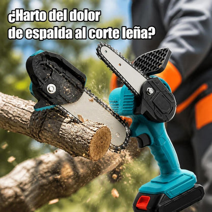 Mini Motosierra Eléctrica Inalámbrica de 6 Pulgadas — Poda más rápido y con menos esfuerzo con doble bateria🔥