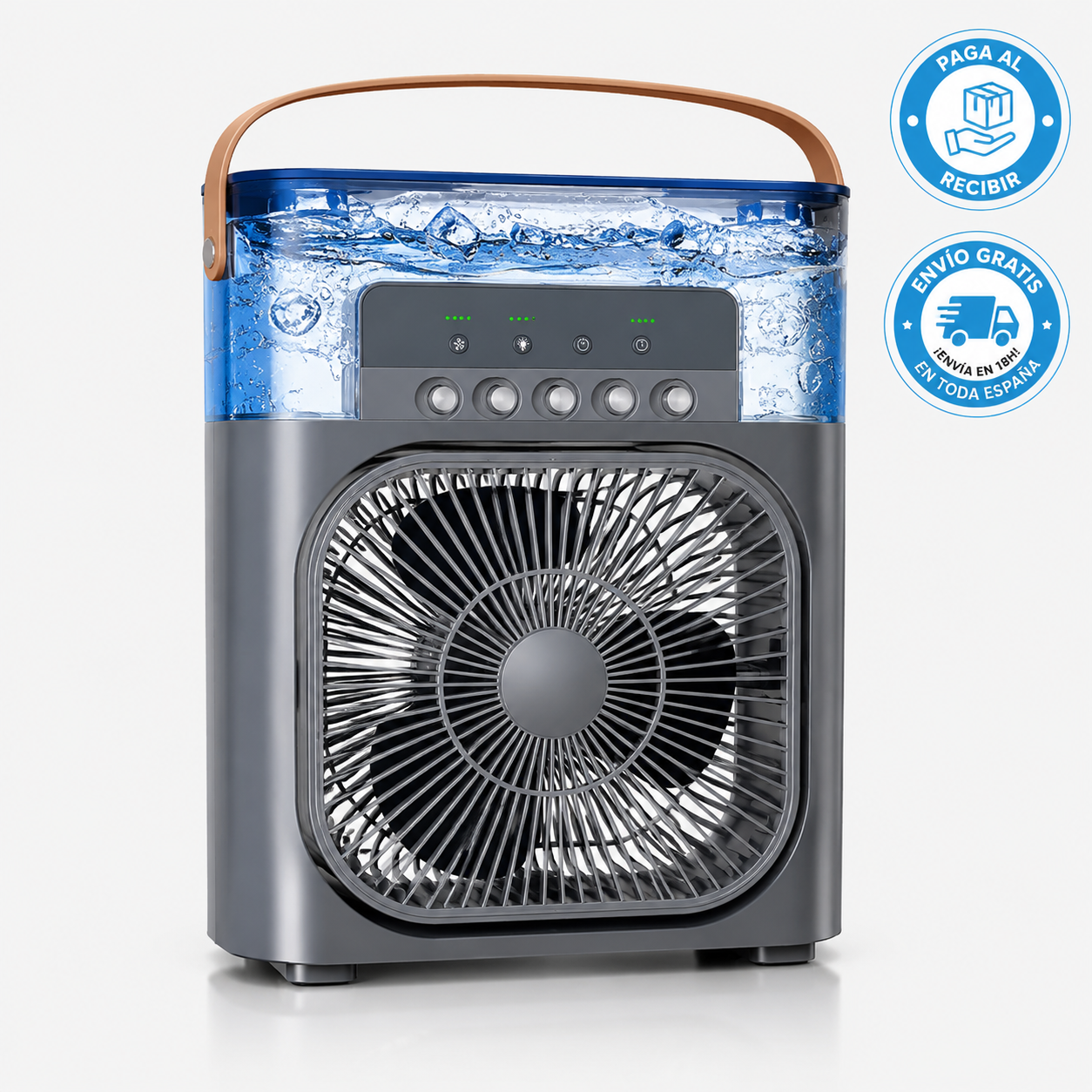 💨 Ventilador Humidificador de Nebulización Nuvio™ + Kit Completo de Enfriamiento Incluido 🔥