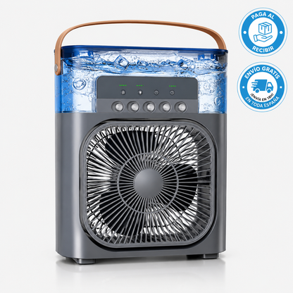 💨 Ventilador Humidificador de Nebulización Nuvio™ + Kit Completo de Enfriamiento Incluido 🔥