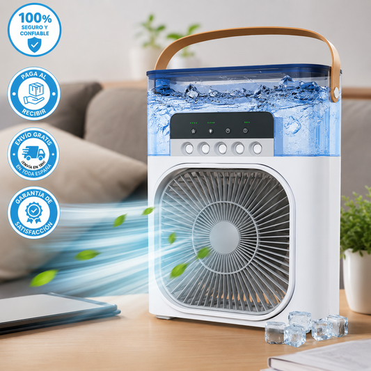 💨 Ventilador Humidificador de Nebulización Nuvio™ + Kit Completo de Enfriamiento Incluido 🔥