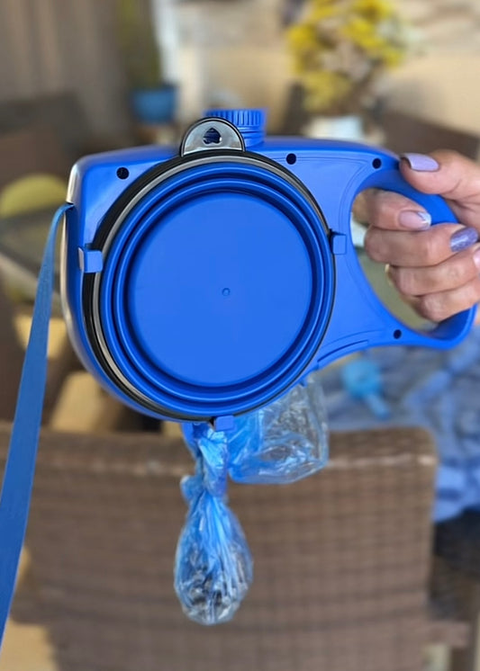 🐶DogGrip PRO Correa Retráctil 5 em 1 + Cuenco Plegable GRATIS — El kit total para paseos sin estrés