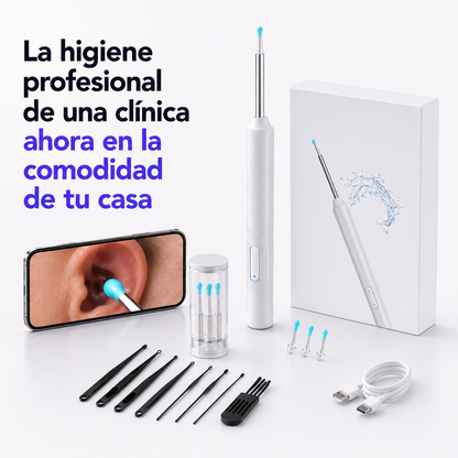👂 AuriClear™ | Otoscopio Limpiador de Oídos — ¡Elimina la cera con total seguridad! ⏳