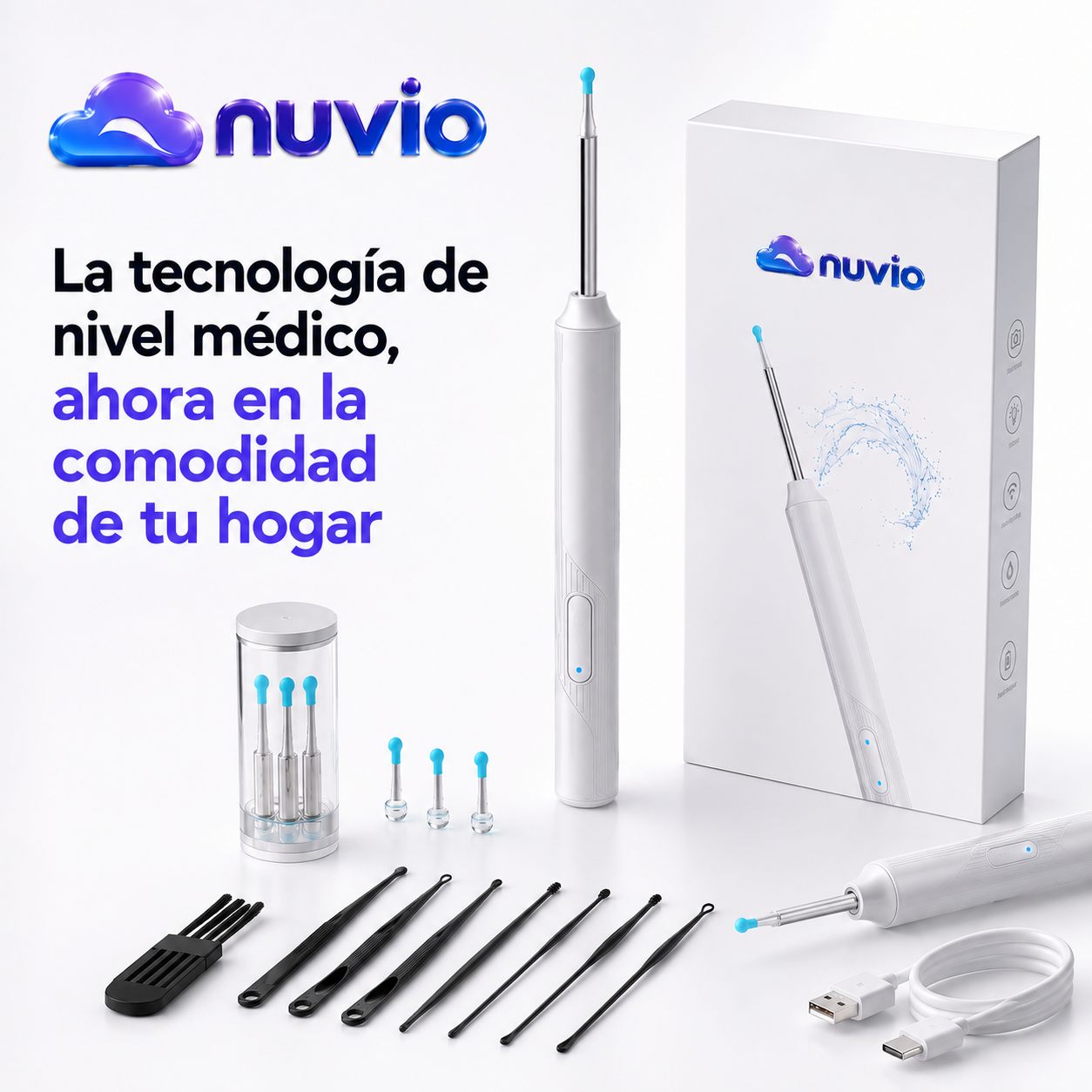 👂 AuriClear™ | Otoscopio Limpiador de Oídos — ¡Elimina la cera con total seguridad! ⏳