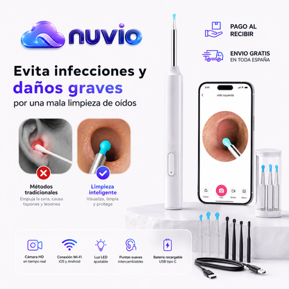 👂 AuriClear™ | Otoscopio Limpiador de Oídos — ¡Elimina la cera con total seguridad! ⏳