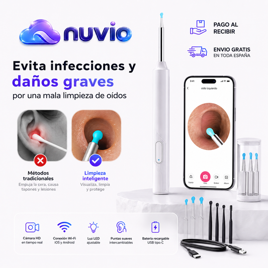 👂 AuriClear™ | Otoscopio Limpiador de Oídos — ¡Elimina la cera con total seguridad! ⏳