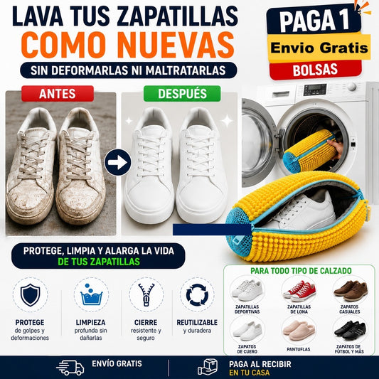 PureStep Bolsa de Limpieza Premium — sapatilhas como novas na lavagem sem danos🔥
