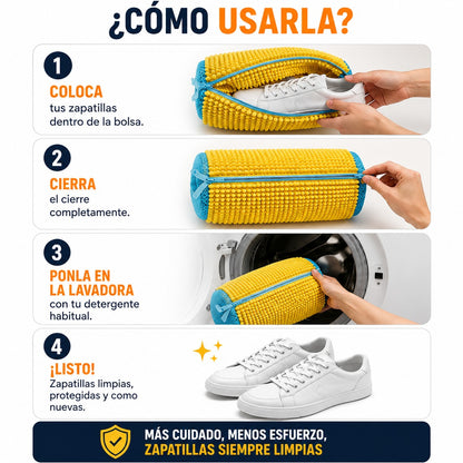 PureStep Bolsa de Limpieza Premium — sapatilhas como novas na lavagem sem danos🔥