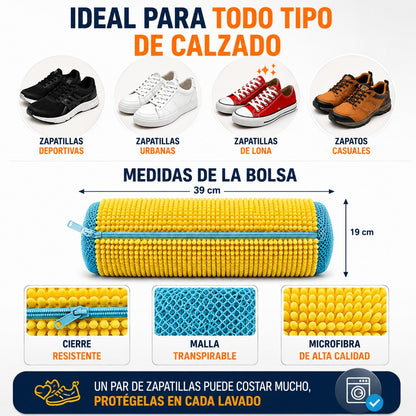 PureStep Bolsa de Limpieza Premium — sapatilhas como novas na lavagem sem danos🔥