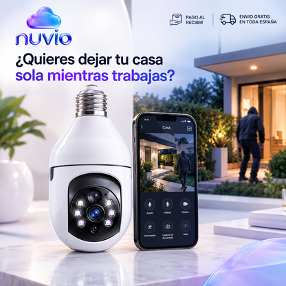 Pro Câmera 360 inalámbrica — visão noturna e alarme ativado, instalação em 30 segundos🔥