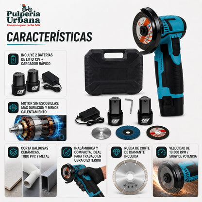 ©Mini amoladora angular de 12 V con disco de corte🔥