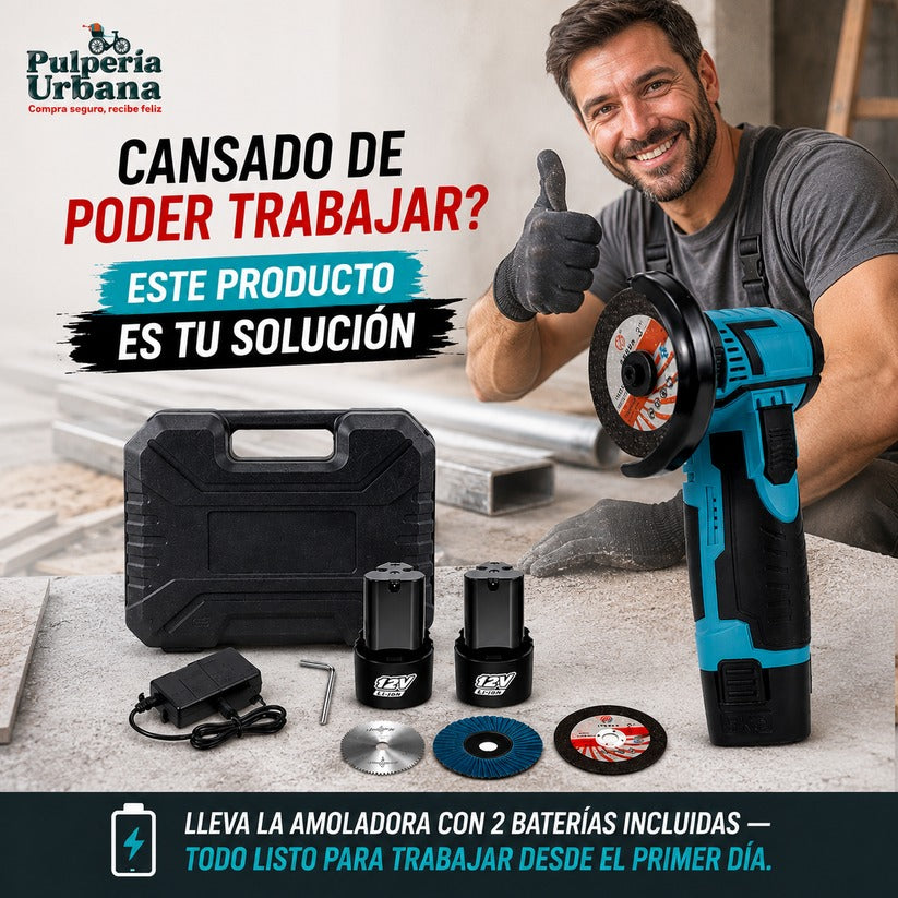 ©Mini amoladora angular de 12 V con disco de corte🔥