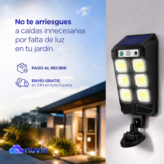 ⚡LumaMax Pro 72 LED — Pack Iluminación Exterior — REGALO EXCLUSIVO🔥