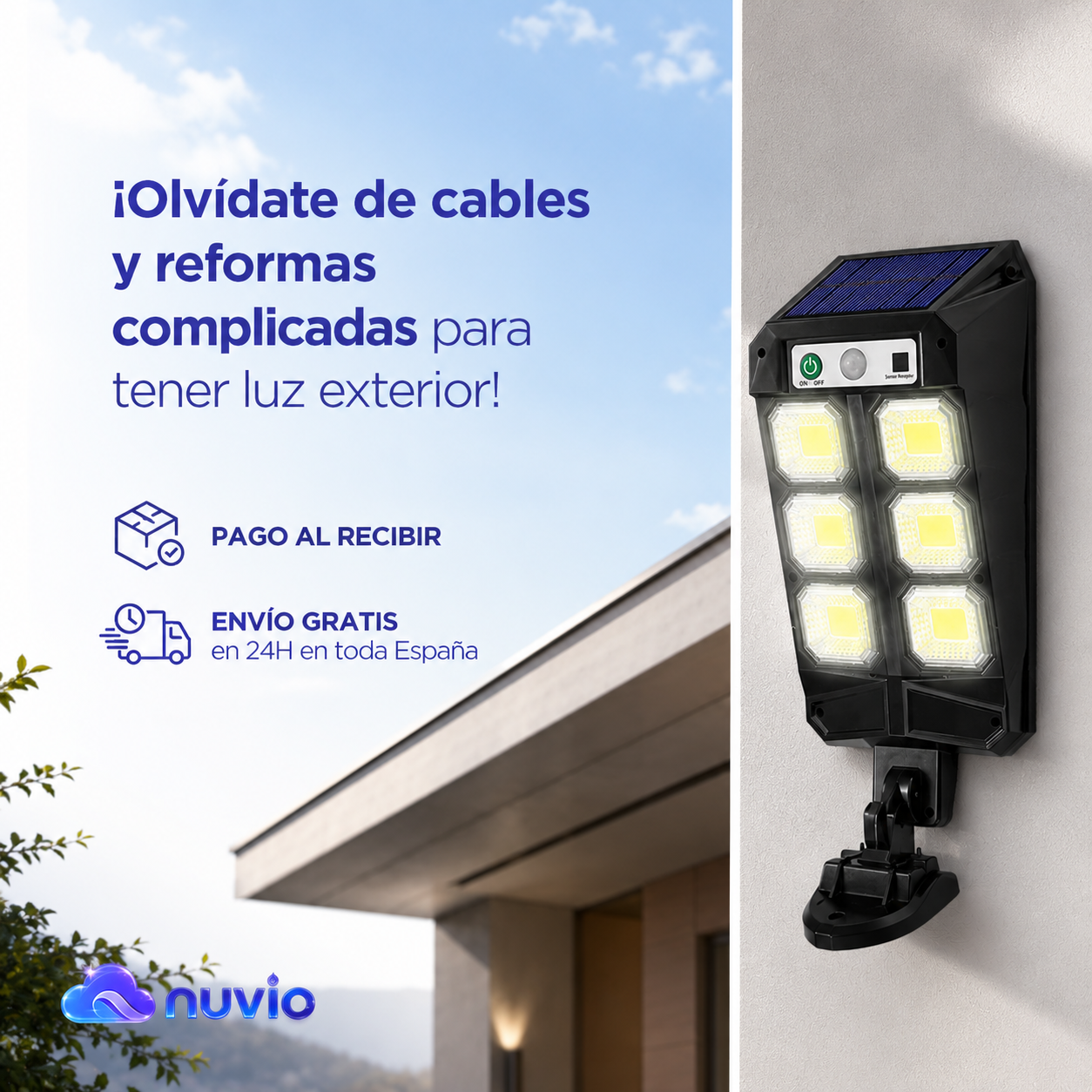 ⚡LumaMax Pro 72 LED — Pack Iluminación Exterior — REGALO EXCLUSIVO🔥