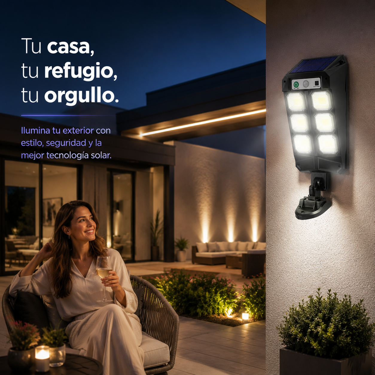 ⚡LumaMax Pro 72 LED — Pack Iluminación Exterior — REGALO EXCLUSIVO🔥