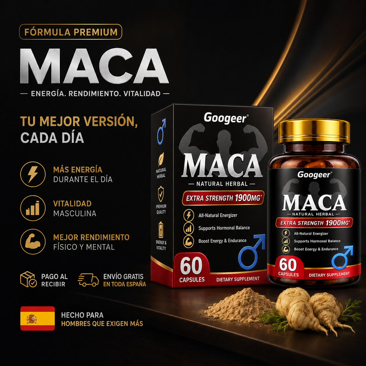🌿MacaPro ELITE 1900mg — Potencia natural en segundos para días intensos + OFERTA LIMITADA🔥