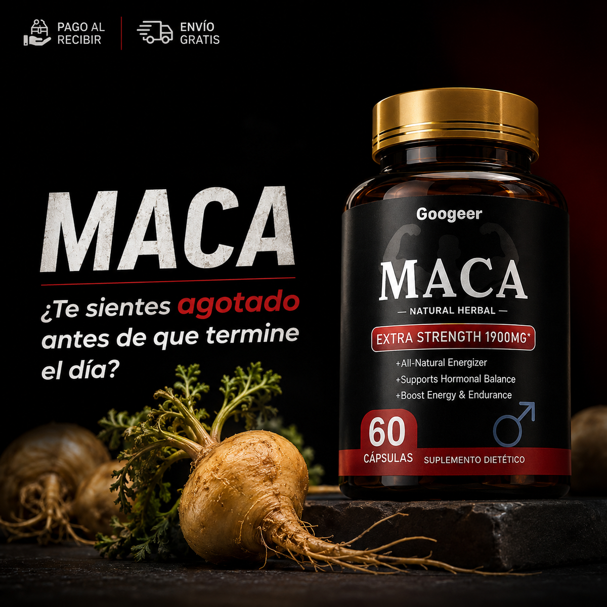 🌿MacaPro ELITE 1900mg — Potencia natural en segundos para días intensos + OFERTA LIMITADA🔥