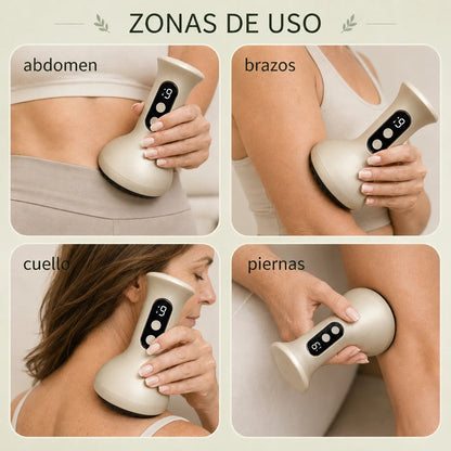 Masajeador Anticelulítico Skintec® Combina succión y calor terapéutico para reducir la grasa localizada y tonificar.✨