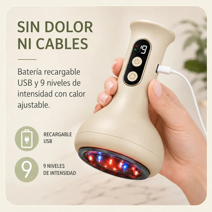 Masajeador Anticelulítico Skintec® Combina succión y calor terapéutico para reducir la grasa localizada y tonificar.✨
