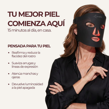 LuxLift™ Máscara de led · Firmeza y luminosidad. Rejuvenecimiento y Cuidado de la Piel✨