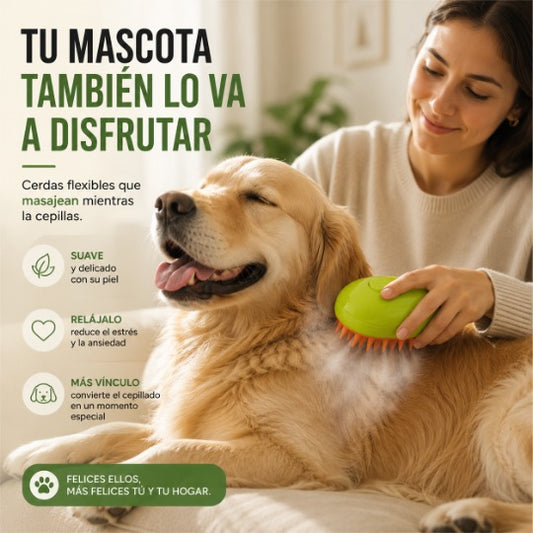 🐶SteamPet™ Cepillo de Vapor | Higiene 3 en 1 🔥