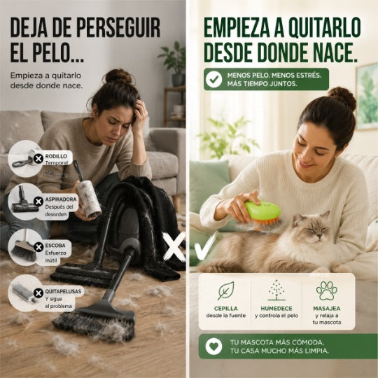 🐶SteamPet™ Cepillo de Vapor | Higiene 3 en 1 🔥