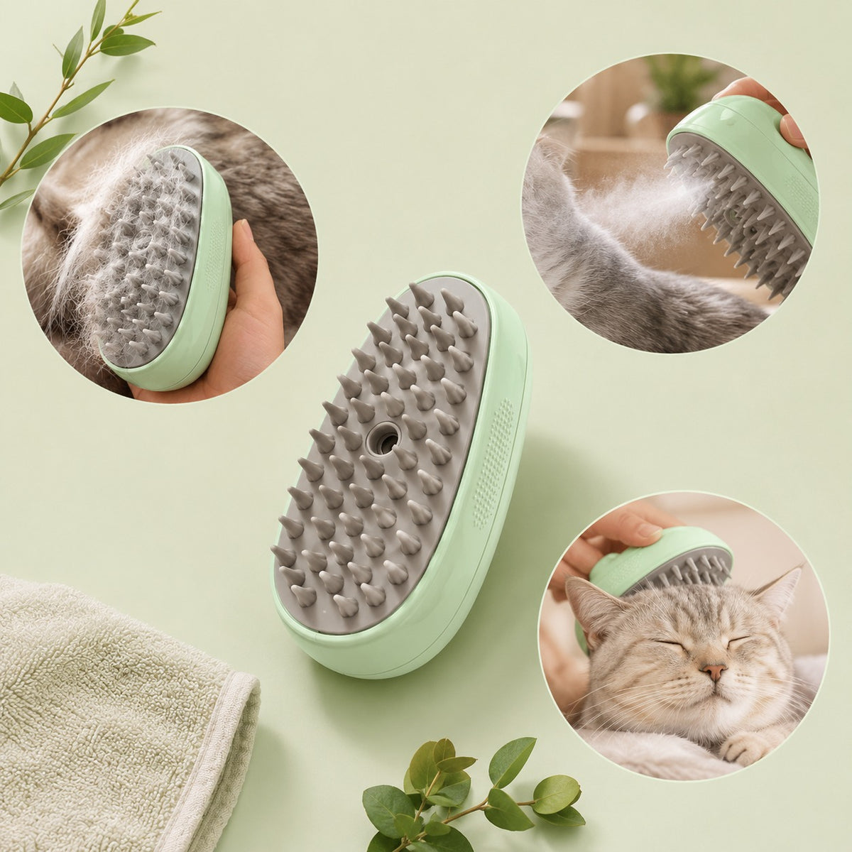 🐶SteamPet™ Cepillo de Vapor | Higiene 3 en 1 🔥