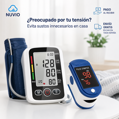 🎁VitalGuard Pro — Tensiómetro Inteligente + Oxímetro de Dedo + ENVÍO GRATIS🔥