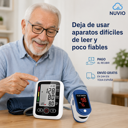 🎁VitalGuard Pro — Tensiómetro Inteligente + Oxímetro de Dedo + ENVÍO GRATIS🔥