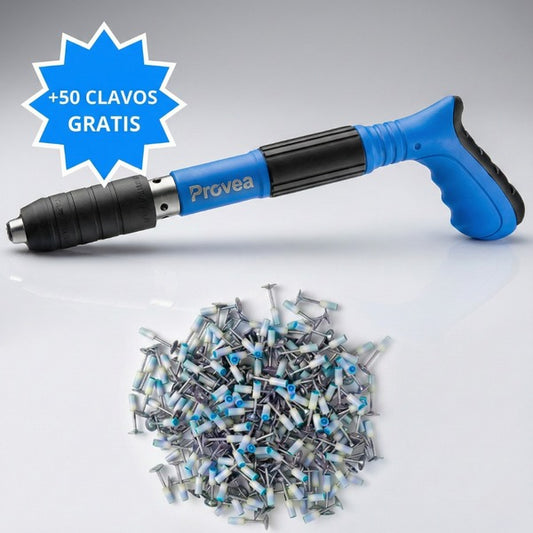 🔨 FixMaster Pro™ | Pistola de Clavos con Accesorios | Fijación Profesional al Instante 🔥Color: Azul