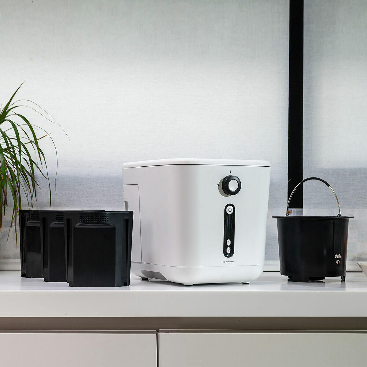 ♻️ Ewooster EcoBin Pro — Compostador Eléctrico Inteligente de Cocina + Sistema Anti Olores + Triturador Rápido + Manual de Uso + Envío Seguro 🔥