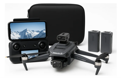 🚁 MAVIC 3 INTELLIGENT — Drone Profesional 4K Ultra HD con Sensores Inteligentes + Control Remoto + 2 Baterías Extra + Maletín Premium + Hélices de Repuesto + Cable de Carga 🔥