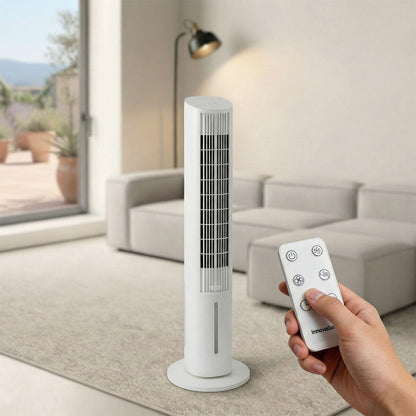 Acondicionador de aire evaporativo de torre portátil Multifunción con Mando a Distancia Hushly InnovaGoods