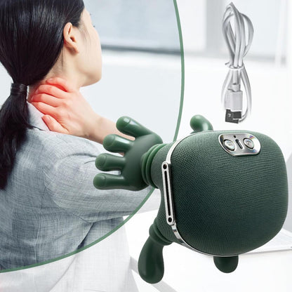 💆‍♂️ Masajeador de Cuello Térmico Biónico | Relajación Inteligente para Cuello y Espalda + Cable USB de Carga + Diseño Inalámbrico Portátil + Tecnología de Calor Terapéutico 🔥