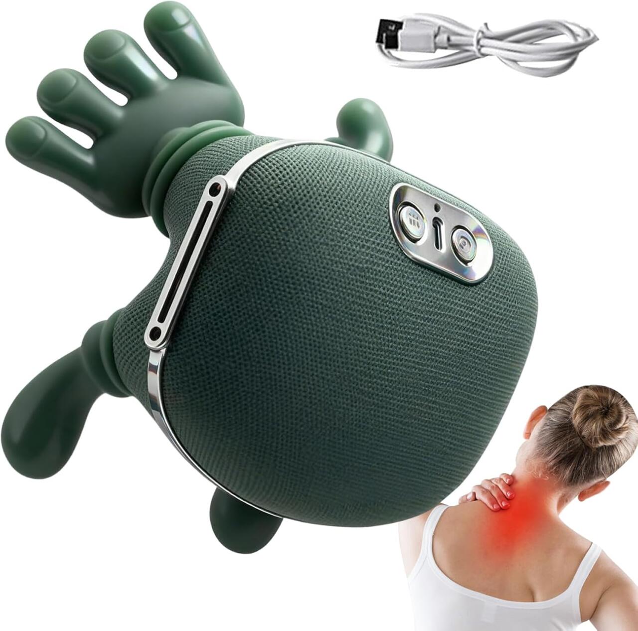 💆‍♂️ Masajeador de Cuello Térmico Biónico | Relajación Inteligente para Cuello y Espalda + Cable USB de Carga + Diseño Inalámbrico Portátil + Tecnología de Calor Terapéutico 🔥